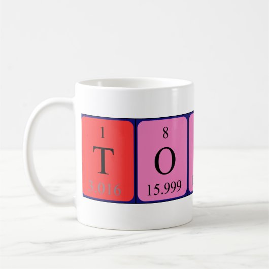 Toivo定期テーブル名mug コーヒーマグカップ (左)