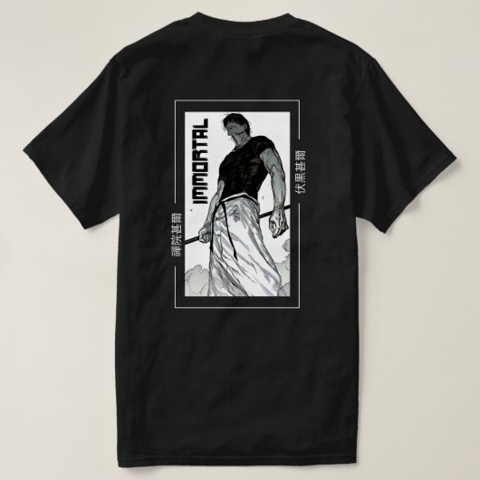 Toji immortal tシャツ (デザイン裏面)