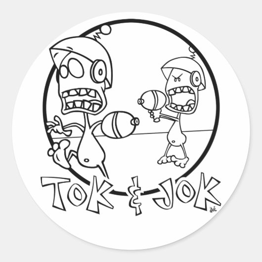 Tok & Jokシール ラウンドシール (正面)
