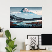 Tokaido Fujikawa by Tsuchiya Koitsu ポスター (ホームオフィス)