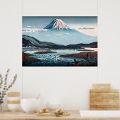 Tokaido Fujikawa by Tsuchiya Koitsu ポスター (キッチン)