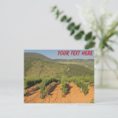 Tokaj Vineyards、ハンガリーのカスタマイズ可能なはがき ポストカード (スタンド正面)