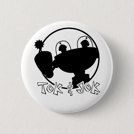 TokBOT & JokBOTボタン 缶バッジ (正面)