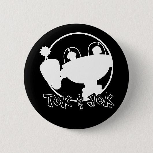 TokBOT & JokBOTボタン 缶バッジ (正面)