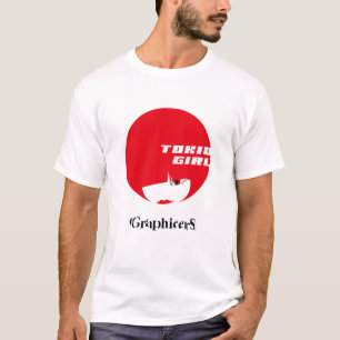 Tokio Girl Rising Sun Tシャツ