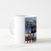 Tokio - I Love – 日本 – コーヒーマグカップ (正面左)