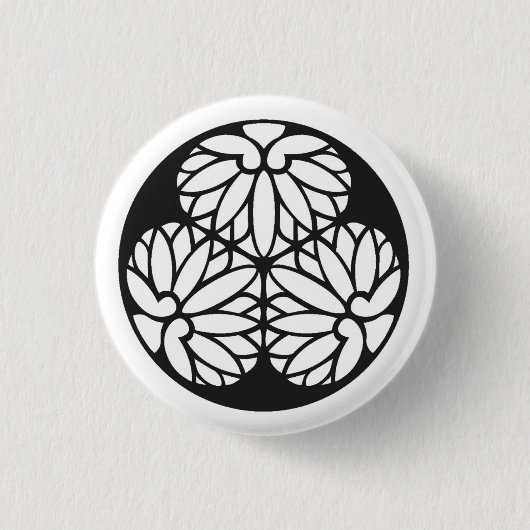 Tokugawa family crest japan 缶バッジ (正面)