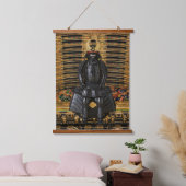 Tokugawa Ieyasu Samurai Armor Wall Tapestry 吊り下げ型タペストリー (寝室)