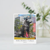 TOKYO土産、ハチ公、日本からの挨拶 ポストカード (スタンド正面)