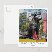 TOKYO土産、ハチ公、日本からの挨拶 ポストカード (正面/裏面)