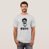 Tokyo Boy (Black Line)漢字Tシャツ Tシャツ (正面フル)