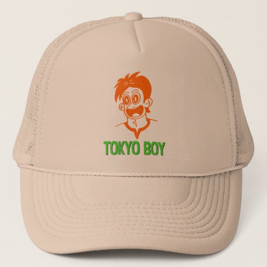 Tokyo Boy (Orange&Green Line)ハット キャップ (正面)