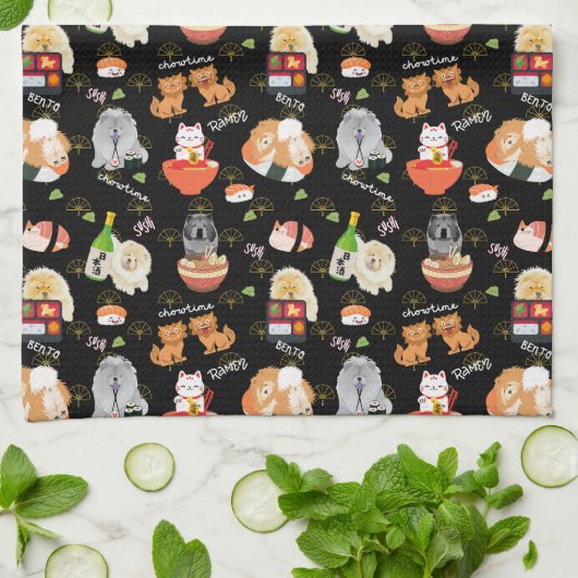 TOKYO CHOWTIME Chow キッチンタオル (折り畳み)