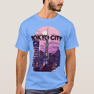 tokyo city i love girl tシャツ