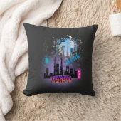 Tokyo City Travel Throw Pillows クッション (ブランケット)