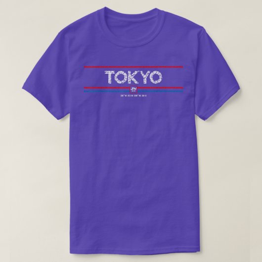 Tokyo Coordinates  Tシャツ (デザイン正面)