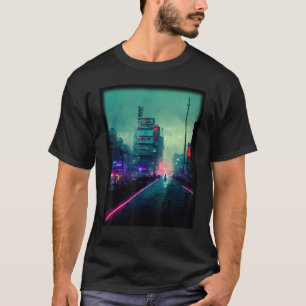 Tokyo Cyberpunksレトロlo fiインディJapan vibe aest Tシャツ