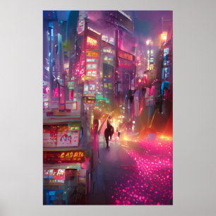 Tokyo Dreamscape: AI-Generated Cityscapes ポスター