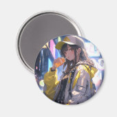 Tokyo Girl | 東京娘 GenerartiveAI シール マグネット (正面/裏面)