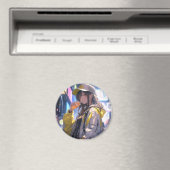 Tokyo Girl | 東京娘 GenerartiveAI シール マグネット (インサイチュ (食洗機))