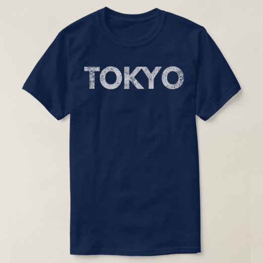 Tokyo Japan Distressed Graphic  Tシャツ (デザイン正面)