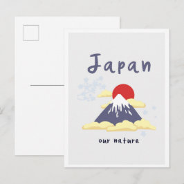 Tokyo Japan Mountain Vintage Travel ポストカード