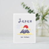 Tokyo Japan Mountain Vintage Travel ポストカード (スタンド正面)