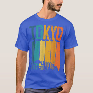 Tokyo Japan Retro Vintage Sunset Skyline Tokyo1284 Tシャツ