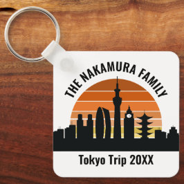 Tokyo Japan Sunset Custom Vacation Souvenir キーホルダー
