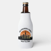 Tokyo Japan Sunset Custom Vacation Souvenir ボトルクーラー (ボトル正面)