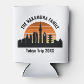 Tokyo Japan Sunset Custom Vacation Souvenir 缶クーラー (正面)