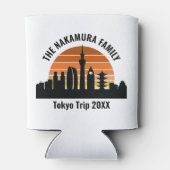 Tokyo Japan Sunset Custom Vacation Souvenir 缶クーラー (裏面)