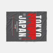 Tokyo Japan The Land Of The Rising Sun Original St フリースブランケット (正面(横))