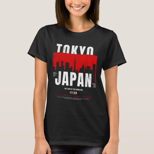 Tokyo Japan The Land Of The Rising Sun Original St Tシャツ (正面)