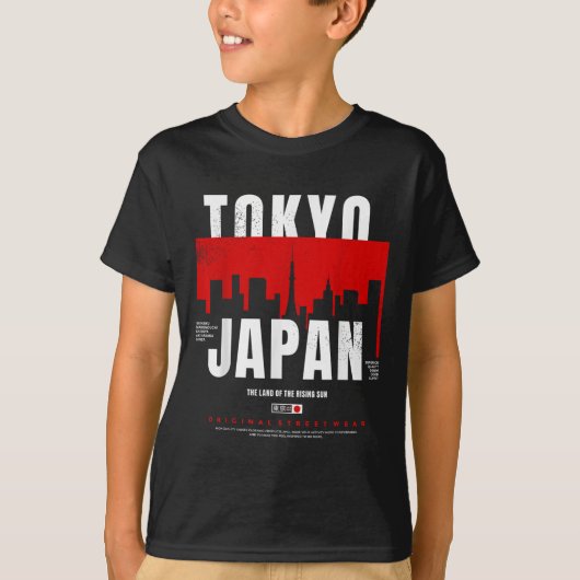 Tokyo Japan The Land Of The Rising Sun Original St Tシャツ (正面)