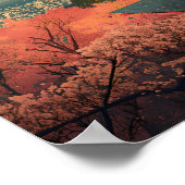 Tokyo Japan Travel Art Vintage ポスター (角)