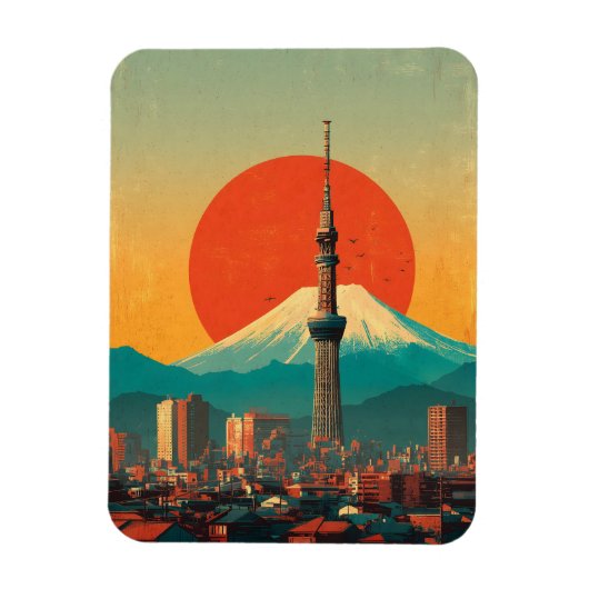 Tokyo Japan vintage マグネット (縦)