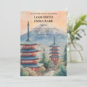 Tokyo Japanese Wedding Invitation 招待状 (スタンド正面)