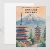 Tokyo Japanese Wedding Invitation 招待状 (正面/裏面)