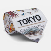 Tokyo Kawaii Sticker Bomb: Japan Pop Edition ネクタイ (ロール)