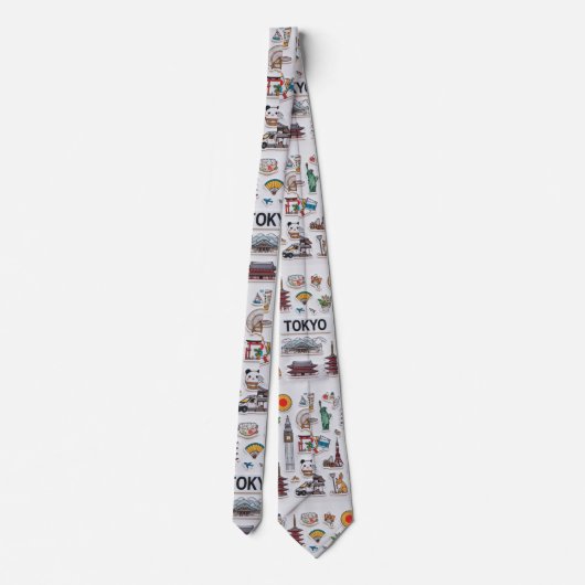 Tokyo Kawaii Sticker Bomb: Japan Pop Edition ネクタイ (裏面)