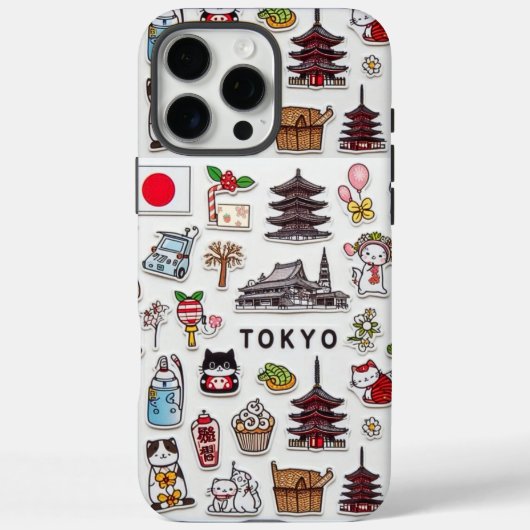 Tokyo Kawaii Sticker Bomb: Japan Pop Edition Case-Mate iPhoneケース (裏面)
