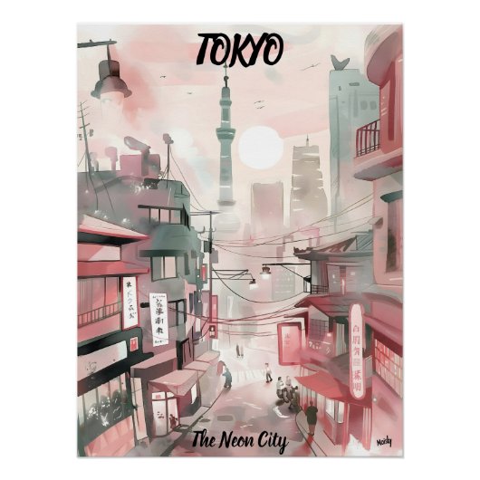 Tokyo: La Ciudad de Neón ポスター (正面)