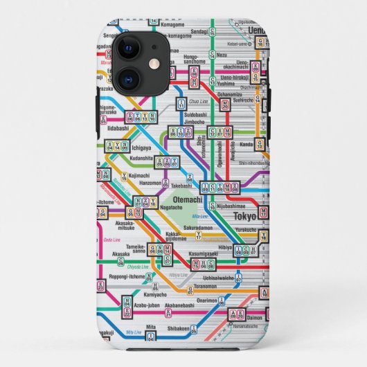 TOKYO METRO MAP Case-Mate iPhoneケース (裏面)
