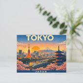 Tokyo Retro Travel Postcard ポストカード (スタンド正面)