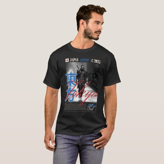 Tokyo Samurai Fashion Artwork Tシャツ (正面フル)