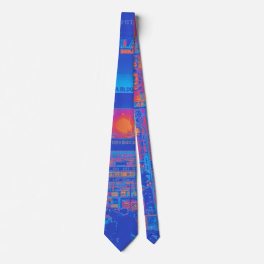 Tokyo Shinjuku Kabukicho Cyberpunk Neck Tie ネクタイ (正面)