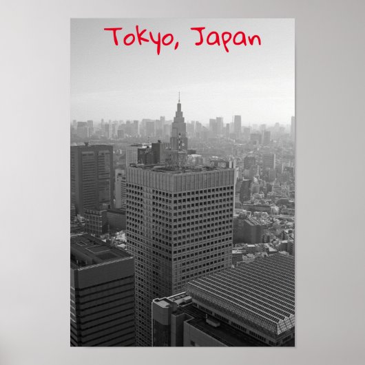 Tokyo skyline ポスター (正面)