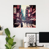 Tokyo street  poster ポスター (ホームオフィス)