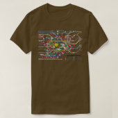Tokyo Subway Map -  Map of the Tokyo Subway System Tシャツ (デザイン正面)